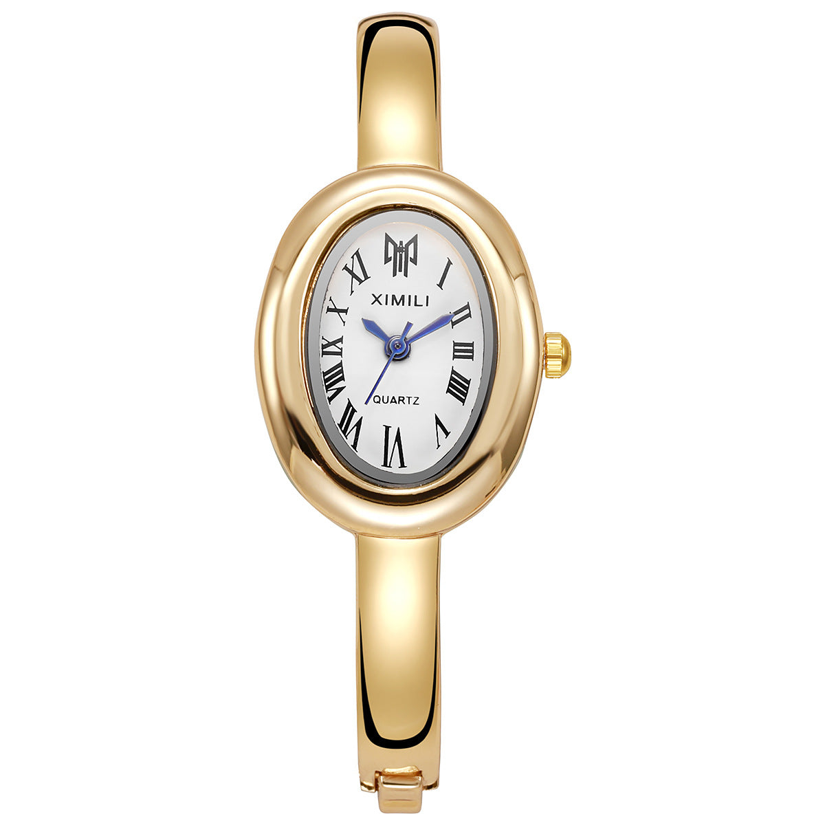 Oval Stainless Steel Quartz Watch – product view 1