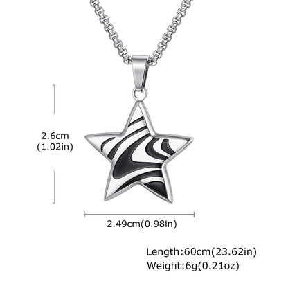 Wavy Star Pendant Necklace – product view 8