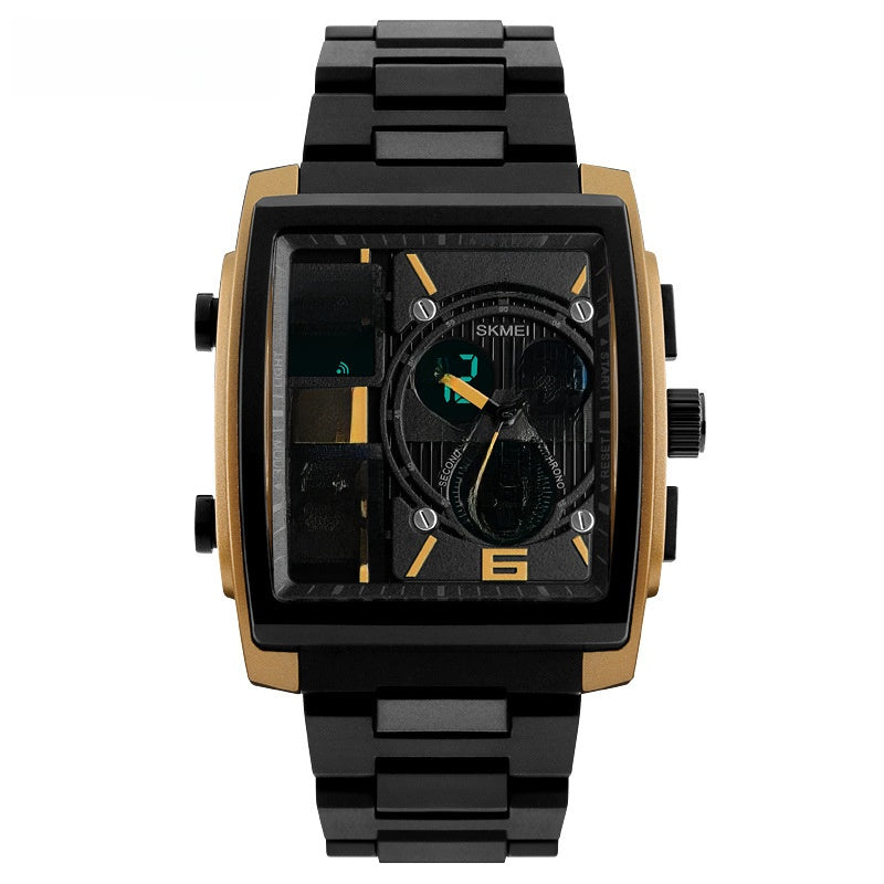 Mens Square Electronic Watch – product view 2