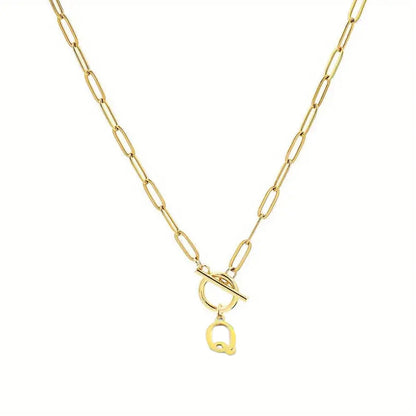 Initial Paperclip Chain Necklace – product view 21