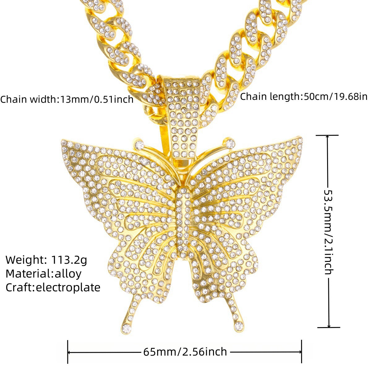 Cuban Chain Necklace Pendant – product view 30