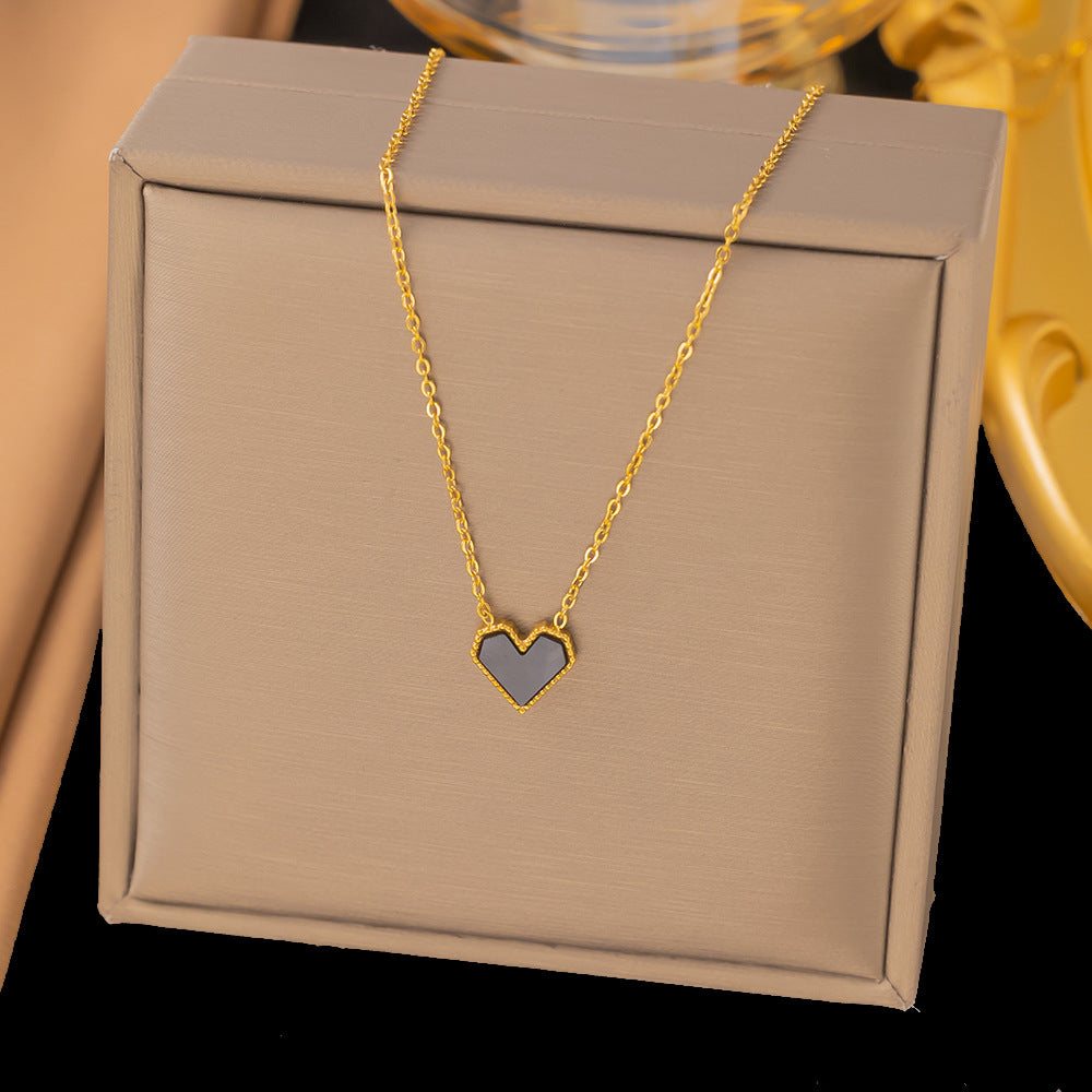 Women's Titanium Steel Heart Necklace – product view 16