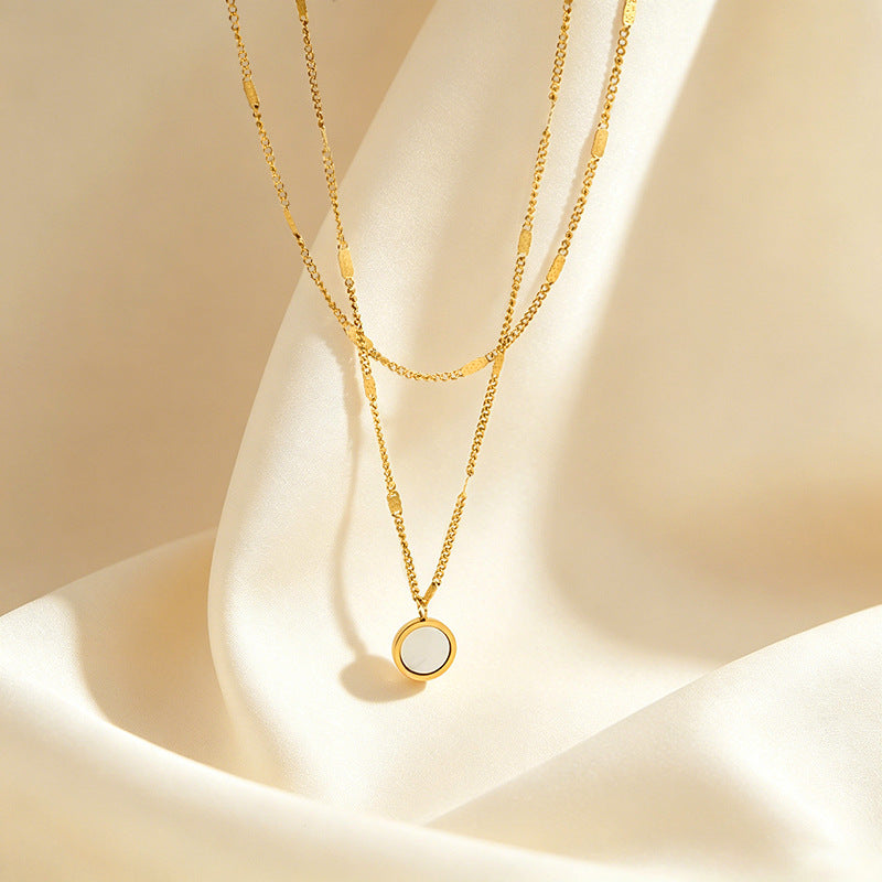 Round Stainless Steel Chain Clavicle Chain – product view 6
