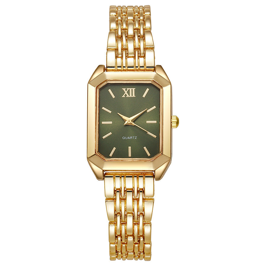 Women's Square Quartz Watch Stainless Steel Band – product view 12