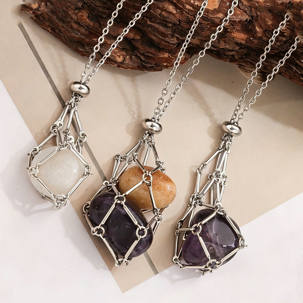 Bamboo-Knot Chain Necklace – product view 2