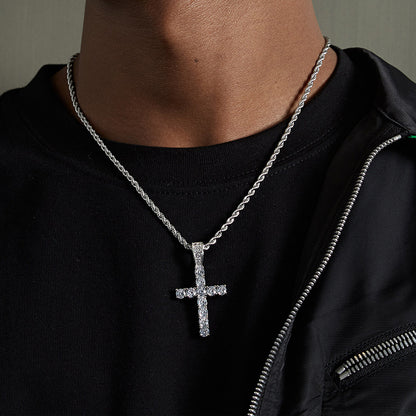 Titanium Steel Necklace Cross – product view 1