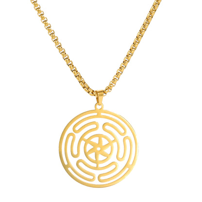 Windmill Ring Pendant Necklace – product view 3