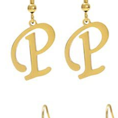 Personalized Initial Letter Earrings – product view 20