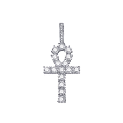 Men's Crystal Cross Pendant Necklace – product view 11