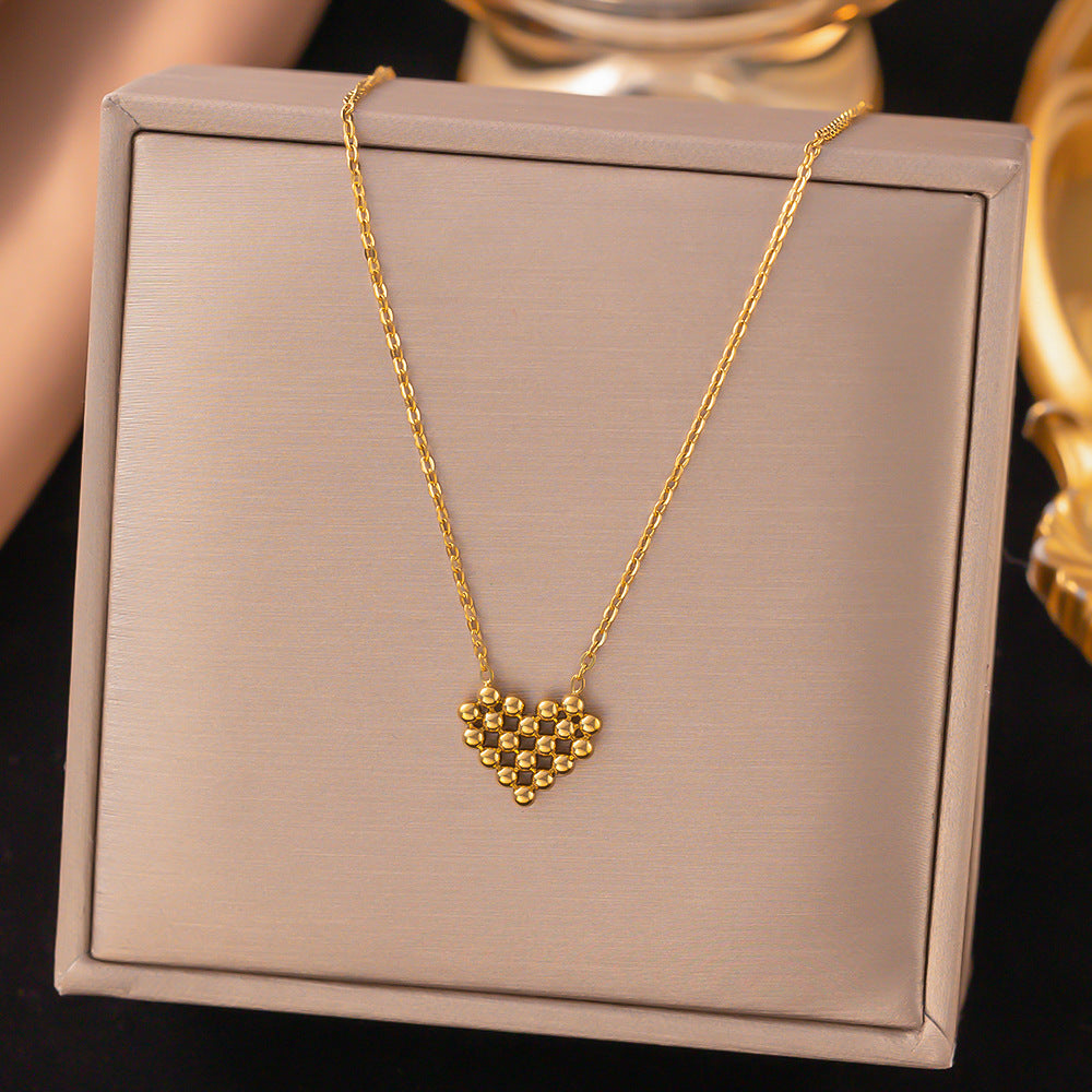 Women's Titanium Steel Heart Necklace – product view 23
