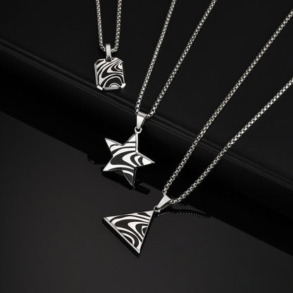 Wavy Star Pendant Necklace – product view 3