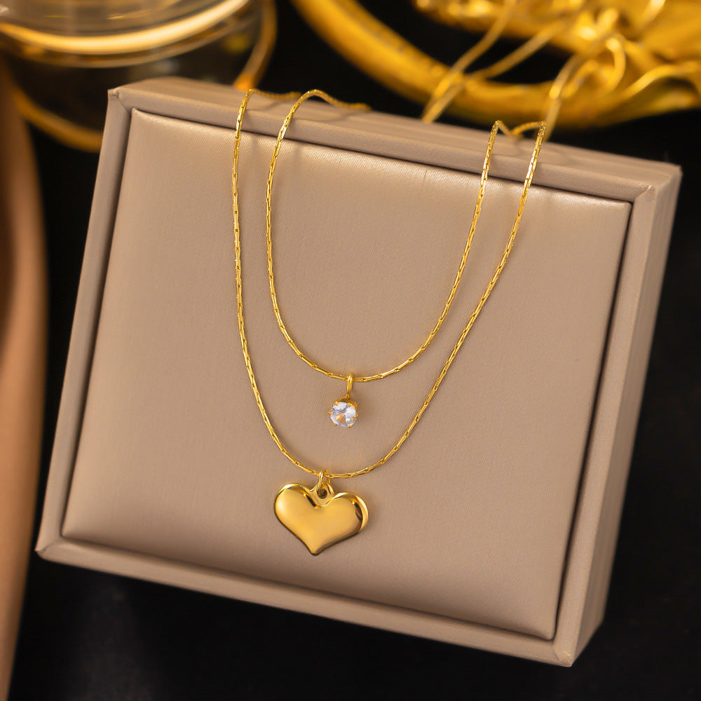 Women's Titanium Steel Heart Necklace – product view 28