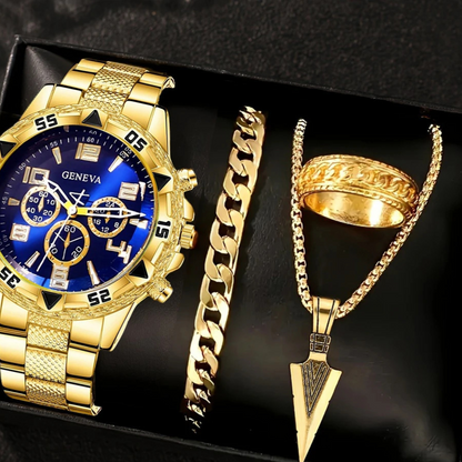 Men's Chronograph Quartz Watch with Steel Band – product view 16
