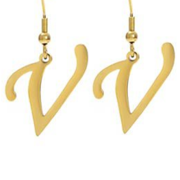 Personalized Initial Letter Earrings – product view 26