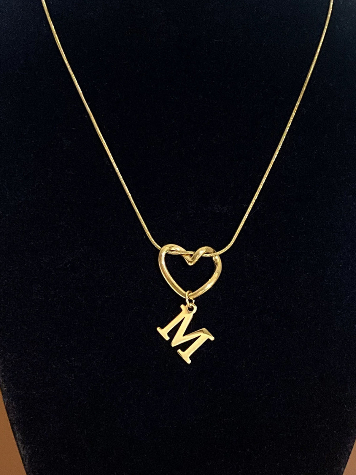 Alphabet Heart Pendant Necklace – product view 18