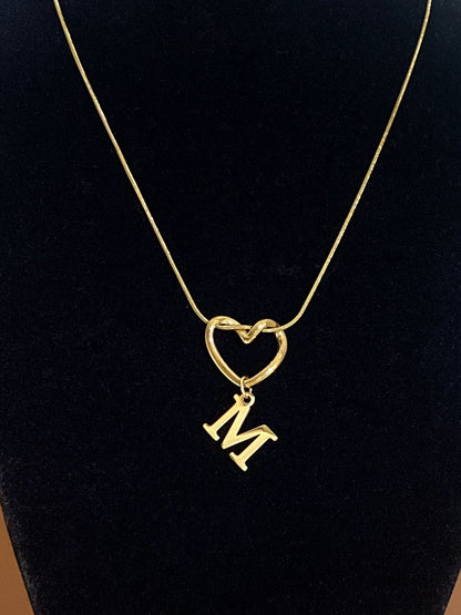 Alphabet Heart Pendant Necklace – product view 18
