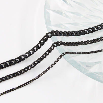 Stainless Steel Cuban Chain Necklace – product view 14