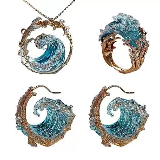 Wave Design Jewelry Set – product view 3