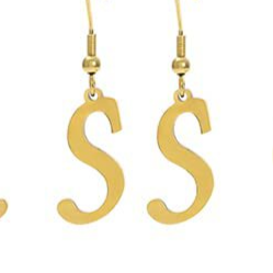 Personalized Initial Letter Earrings – product view 23