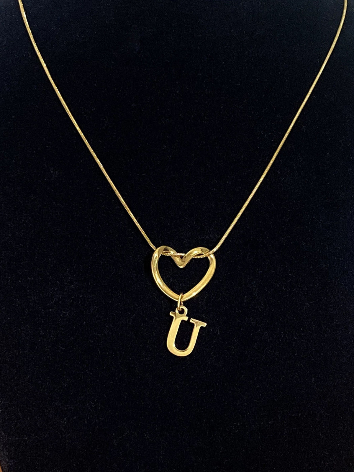 Alphabet Heart Pendant Necklace – product view 26