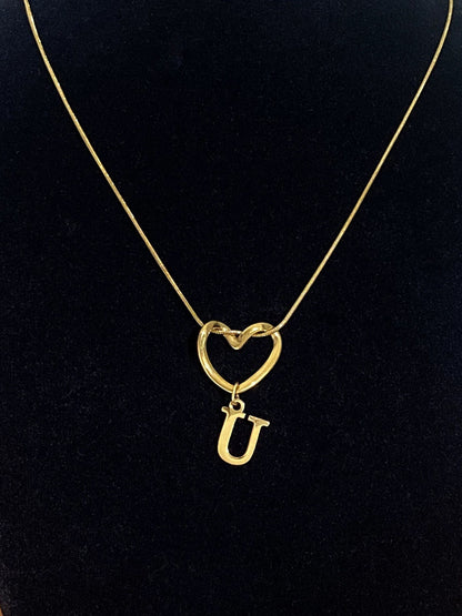 Alphabet Heart Pendant Necklace – product view 26
