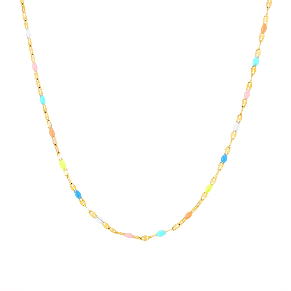 Five-color Stainless Steel Necklace – product view 5