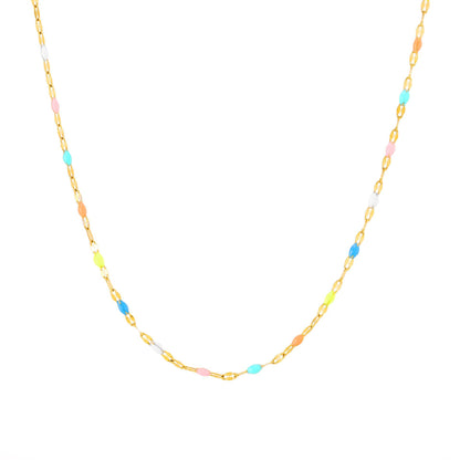 Five-color Stainless Steel Necklace – product view 5