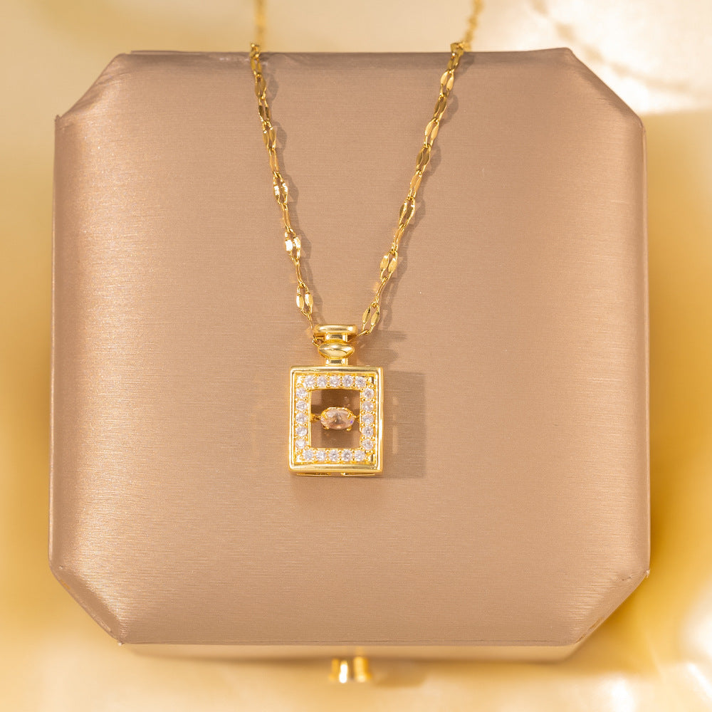 Minimalist Titanium Steel Clavicle Necklace – product view 29