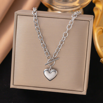 Women's Titanium Steel Heart Necklace – product view 75