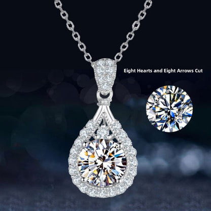 Teardrop Stone Pendant Necklace – product view 1