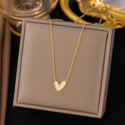 Women's Titanium Steel Heart Necklace – product view 6