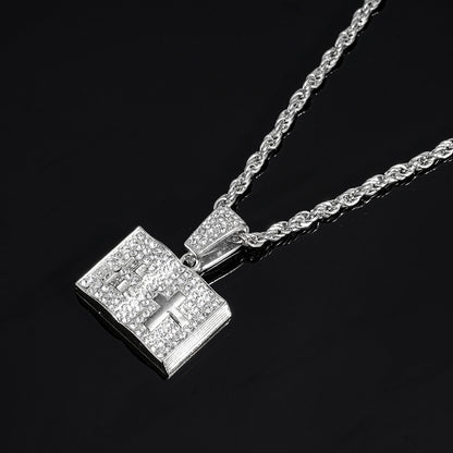 Men's Magic Book Cross Pendant – product view 12