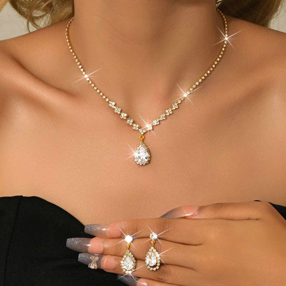Water Drop Jewelry Set – product view 10