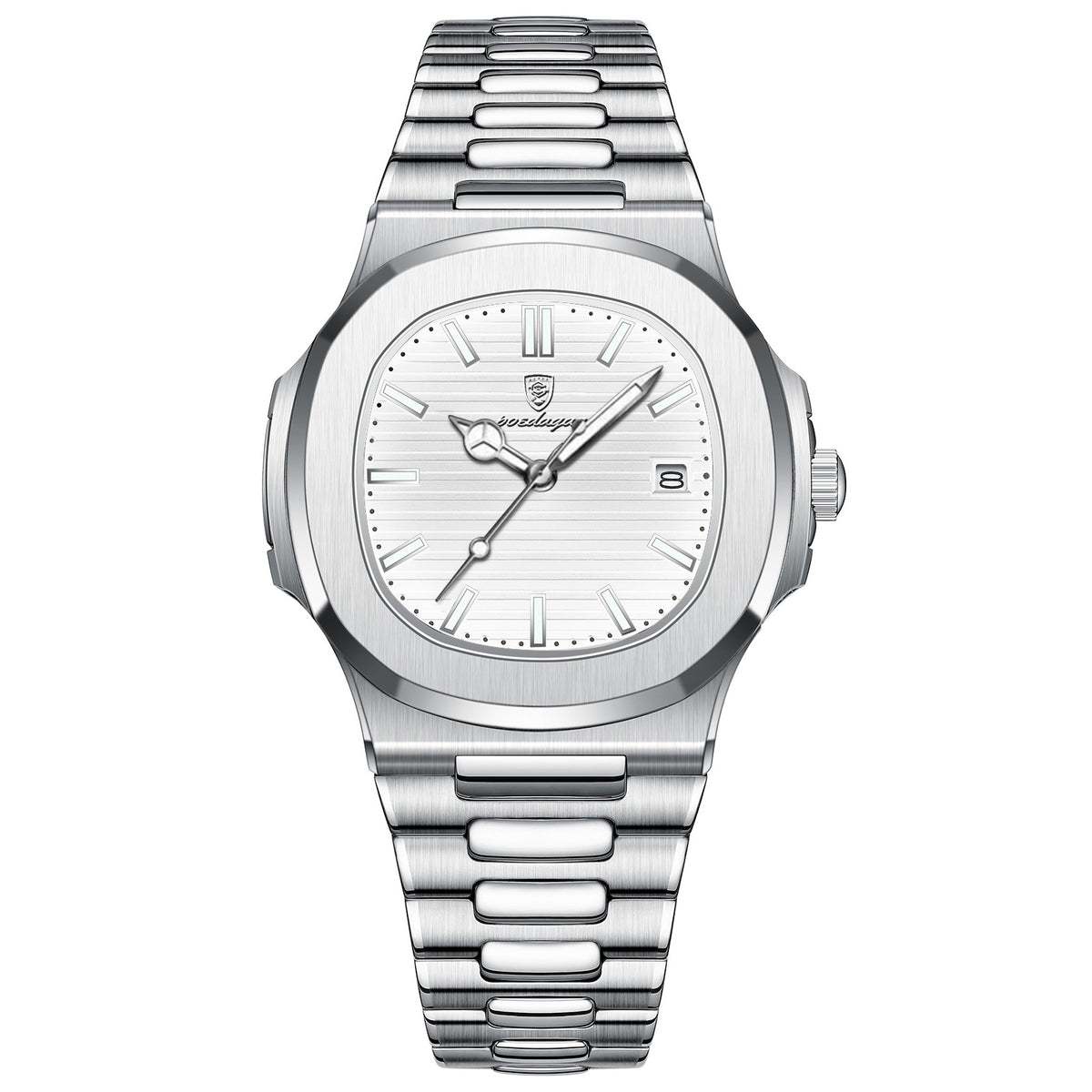 50m Waterproof Luminous Quartz Watch – Stainless Steel