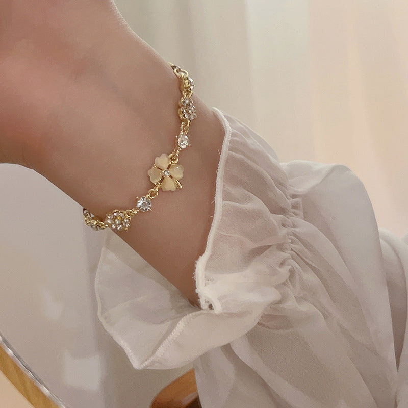 Classic Bracelet – Mixed materials (metal alloy – product view 4