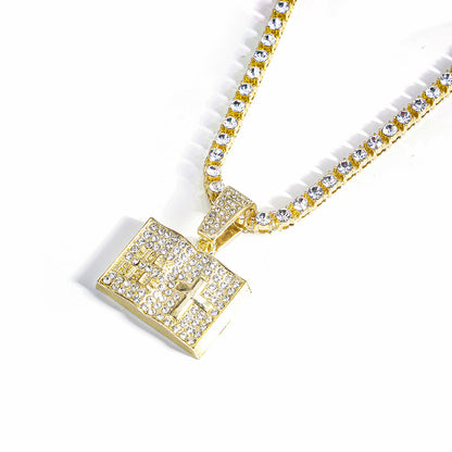 Men's Magic Book Cross Pendant – product view 4