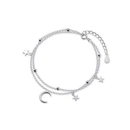 Double Layer Star Moon Bracelet – product view 3