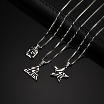 Wavy Star Pendant Necklace – product view 4
