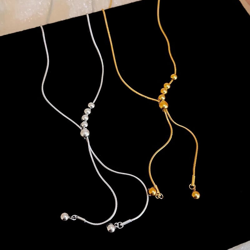 Metal Bead Sweater Chain – product view 4