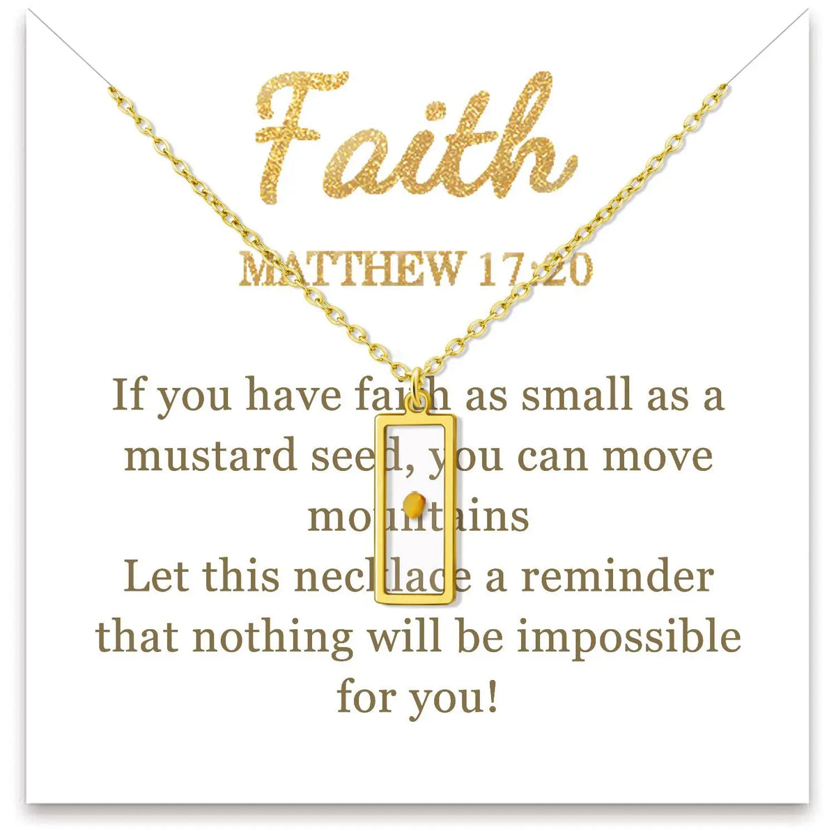Oval Inspirational Necklace – product view 19