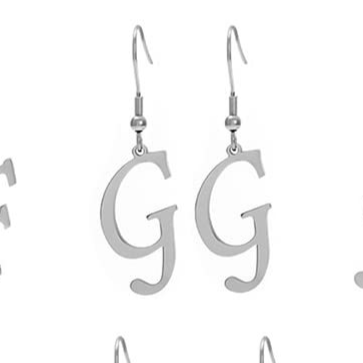 Personalized Initial Letter Earrings – product view 37