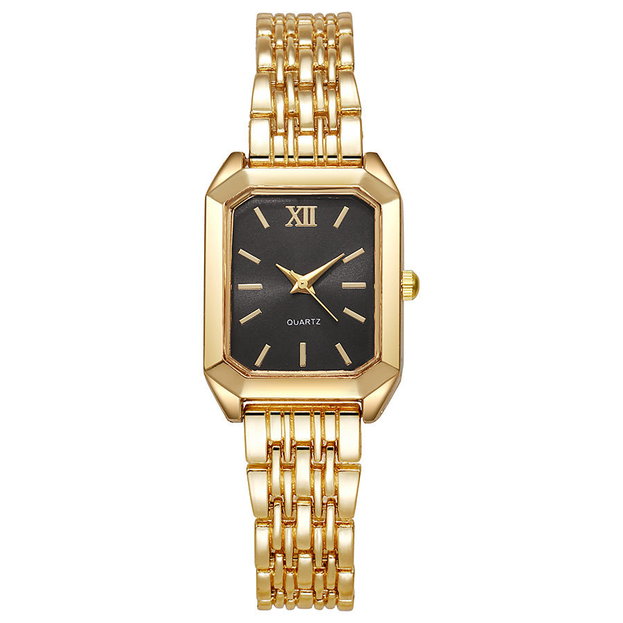 Women's Square Quartz Watch Stainless Steel Band – product view 5