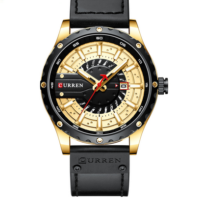 Curren Mens Calendar Leather Watch – product view 9