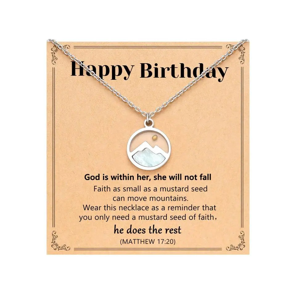 Oval Inspirational Necklace – product view 23