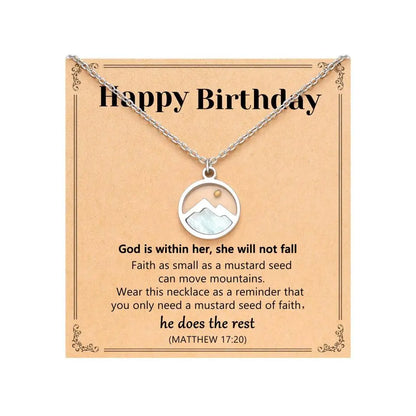Oval Inspirational Necklace – product view 23