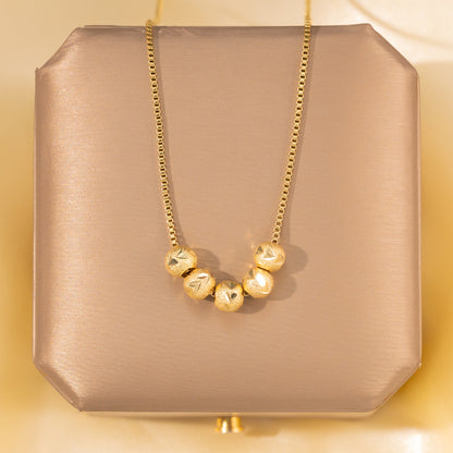 Minimalist Titanium Steel Clavicle Necklace – product view 26