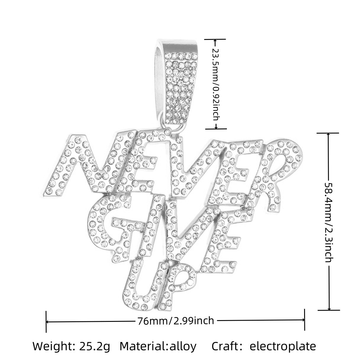 Cuban Chain Necklace Pendant – product view 37