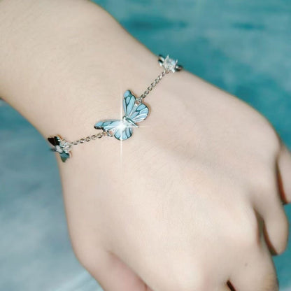 Luminous Butterfly Necklace Bracelet Set – product view 6