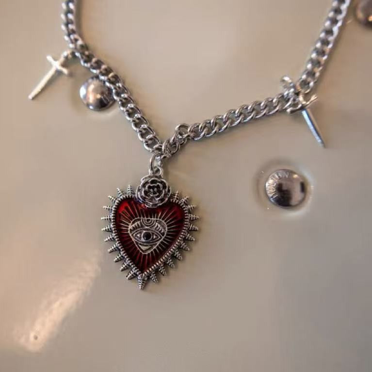Vintage Gothic Subculture Necklace – product view 5