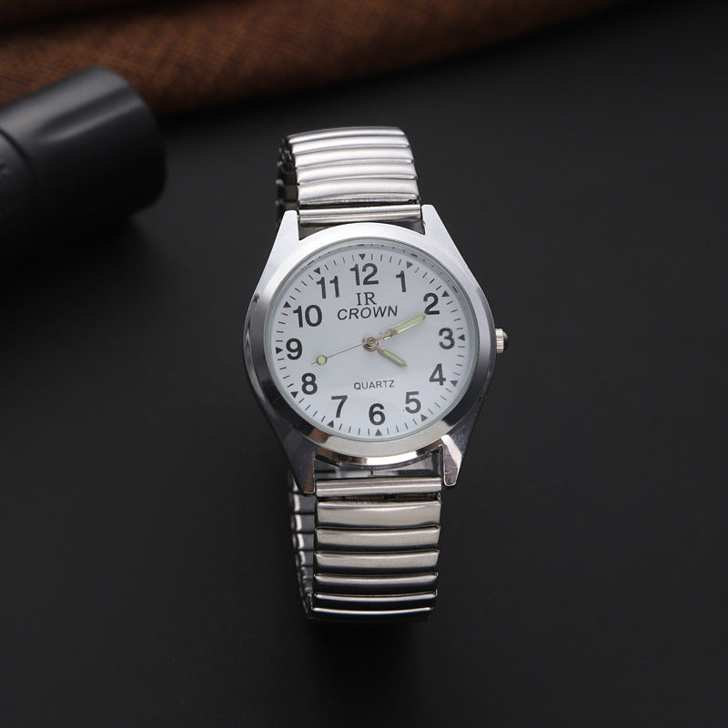 Elastic Band Digital Quartz Watch for Elderly – product view 3